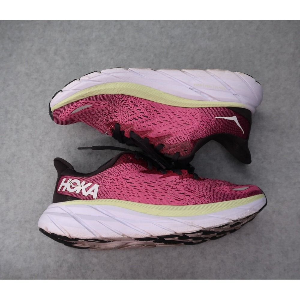 HOKA One One Clifton 8 BGIR Burgundy Iris Running Shoes Women's Size‎ 6B Comfort